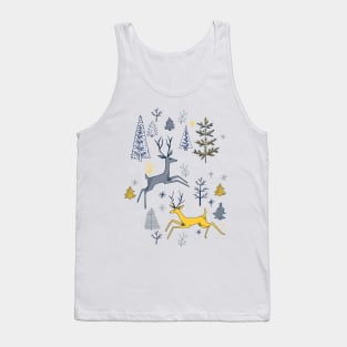 Cute Cartoon Reindeer Tank Top